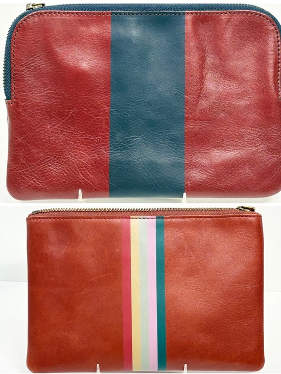 Madewell Handbags - SET of 2 Madewell Leather Pouch Clutch Carryall Wallet - NWOT Condition